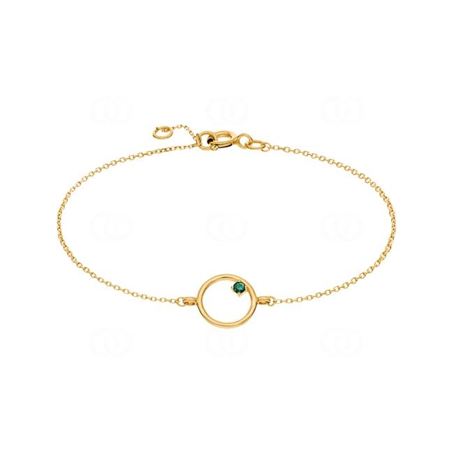 Bracelet 750/18 K Yellow Gold with Emerald - 4.7067.E0