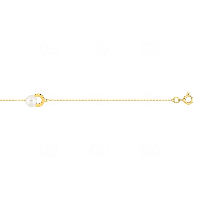 Armband 750/18 K Gelbgold mit Süsswasserzuchtperle 6.0mm - 4.7226.P0