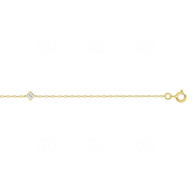 Armband 750/18 K Gelbgold mit Zirkonia Solitär - 4.7098.Z0
