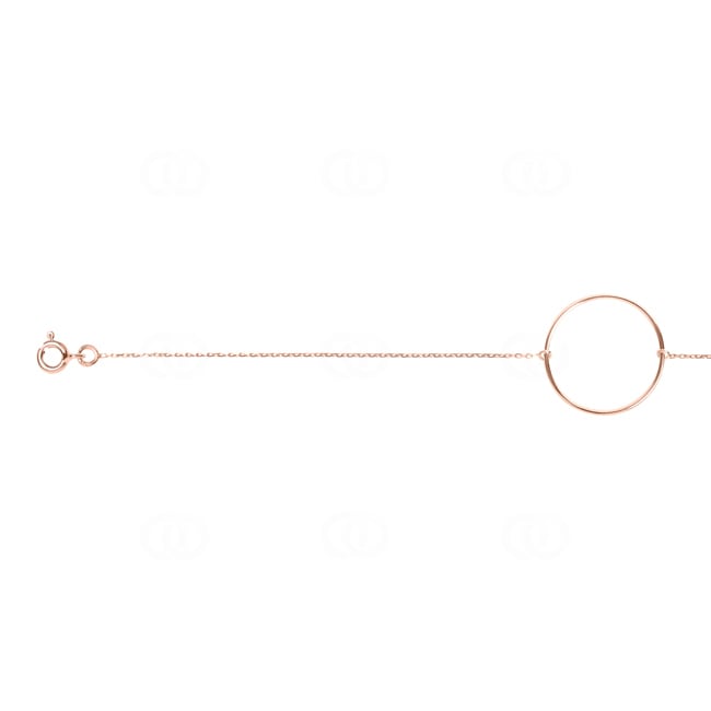 Armband 750/18 K Roségold 18cm - 7776R-18