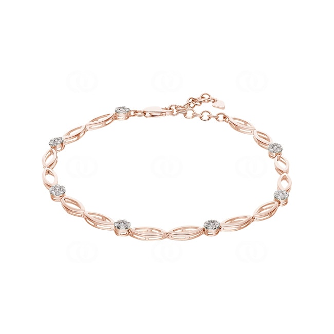 Bracelet 750/18 K Rose Gold with Diamond 0.38 ct H/si - AR-46479-RG