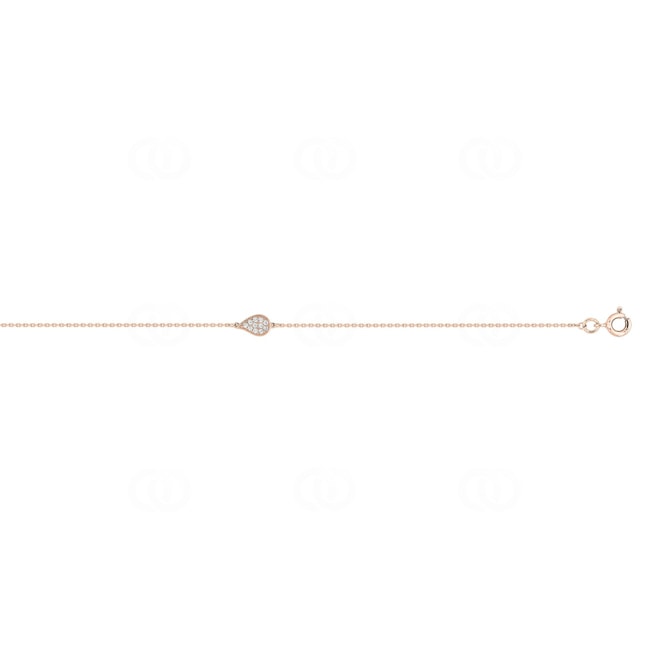 Armband 750/18 K Roségold mit Zirkonia Pavé - 4.7214.Z4