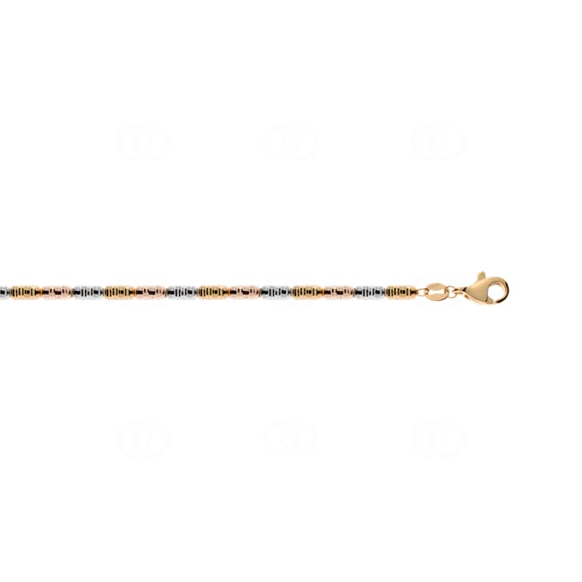 Armband 750/18 K Tricolor Tubes geschliffen - BGO719119