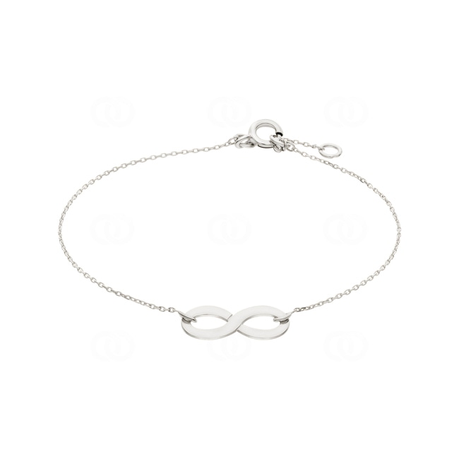 Bracelet 750/18 K White Gold Infinity 18cm - 7757GR-18