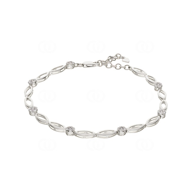 Bracelet 750/18 K White Gold with Diamond 0.38 ct H/si - AR-46479-WG