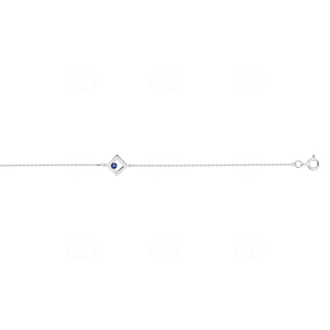 Bracelet or gris 750/18 ct avec saphir - 4.7244.S1