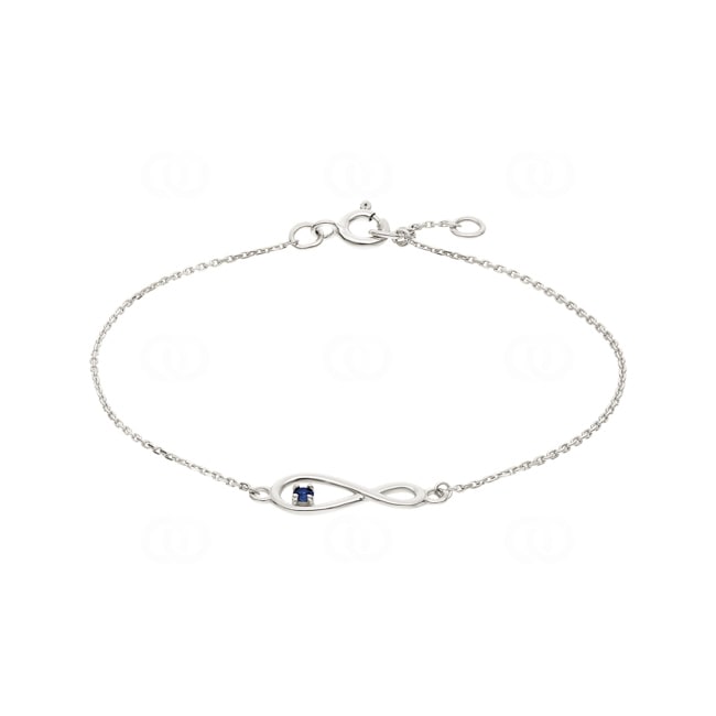 Bracelet or gris 750/18 ct avec saphir, Infinity - 4.7068.S1