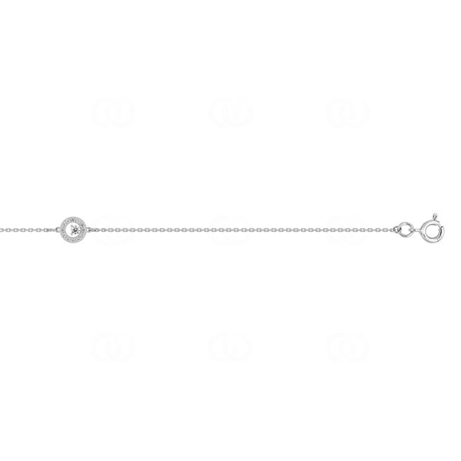 Armband 750/18 K Weissgold mit Zirkonia - 4.7076.Z1