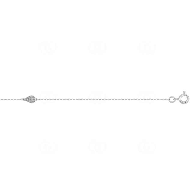 Armband 750/18 K Weissgold mit Zirkonia Pavé - 4.7214.Z1