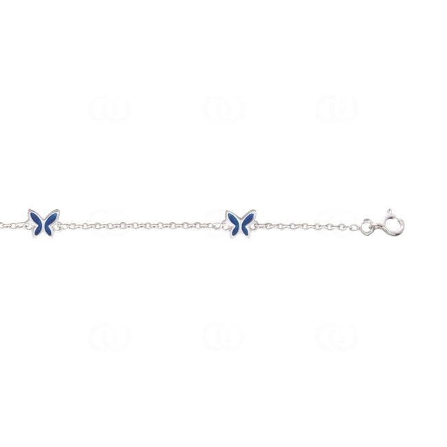 Bracelet 925 Silver rhodium-plated Butterfly 14cm - 301657B