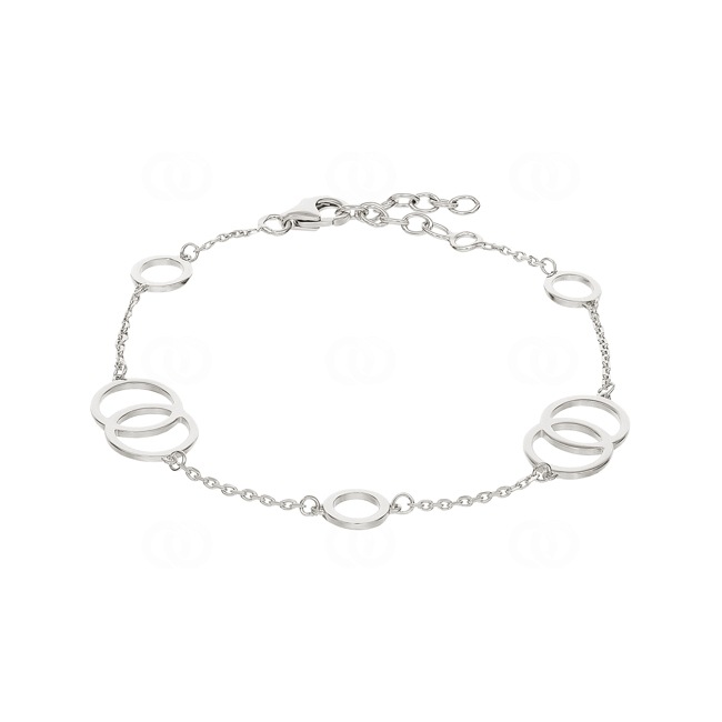 Armband 925 Silber rhodiniert 18cm - AABZ9618