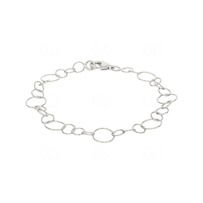 Armband 925 Silber rhodiniert 19cm - 301060B