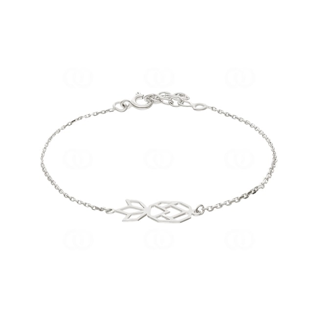 Bracelet 925 Silver rhodium-plated 19cm, Pineapple - 333339