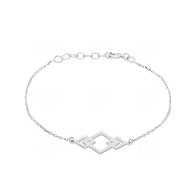 Armband 925 Silber rhodiniert Fantasie 19cm - 333295