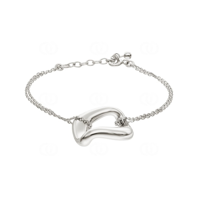 Armband 925 Silber rhodiniert Fantasie 19cm - 303865