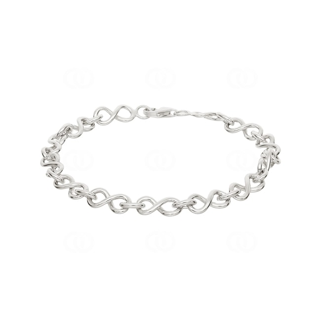 Bracelet argent 925 rhodié Infinity 19cm - 301790B