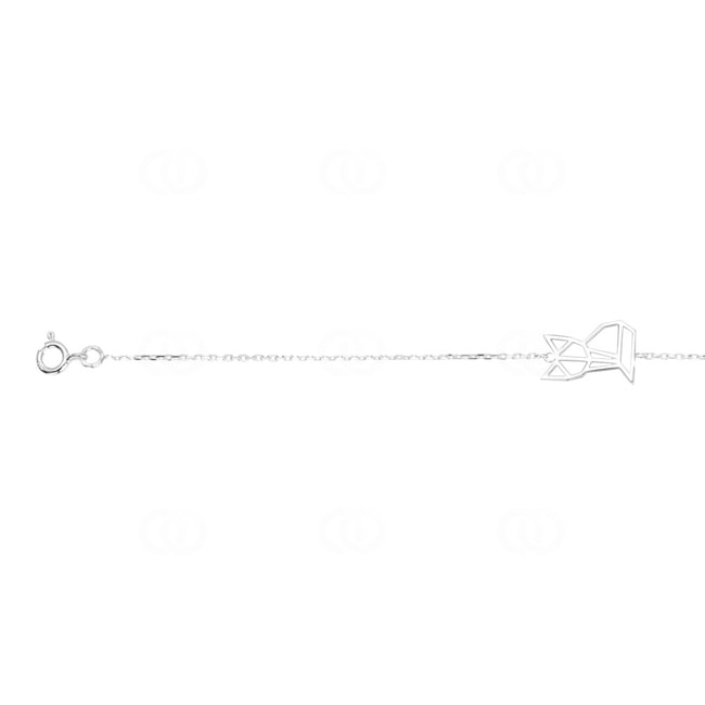 Bracelet 925 Silver rhodium-plated 19cm, Cat - 333340