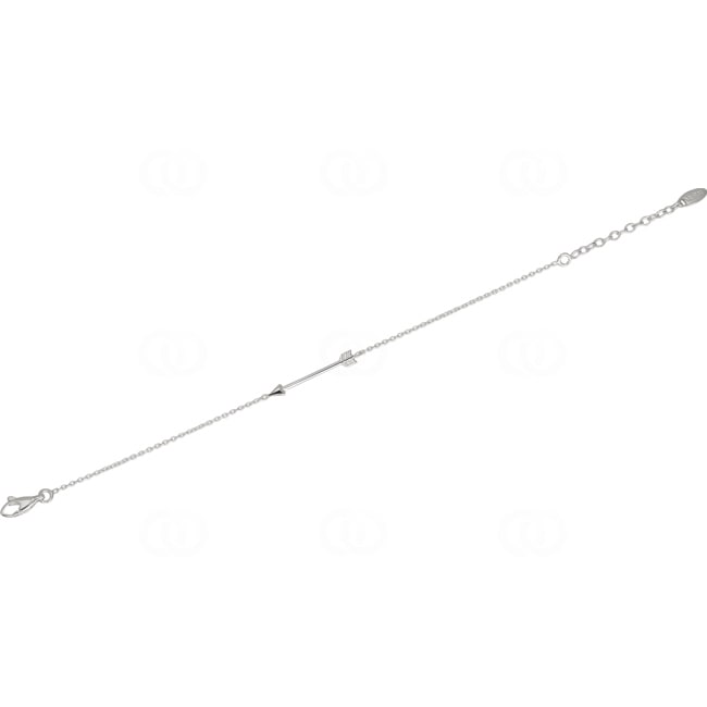 Armband 925 Silber rhodiniert 19cm, Pfeil - 301167B