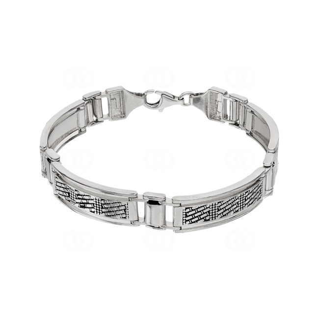 Armband 925 Silber rhodiniert 9.5mm - 19cm - AB925001