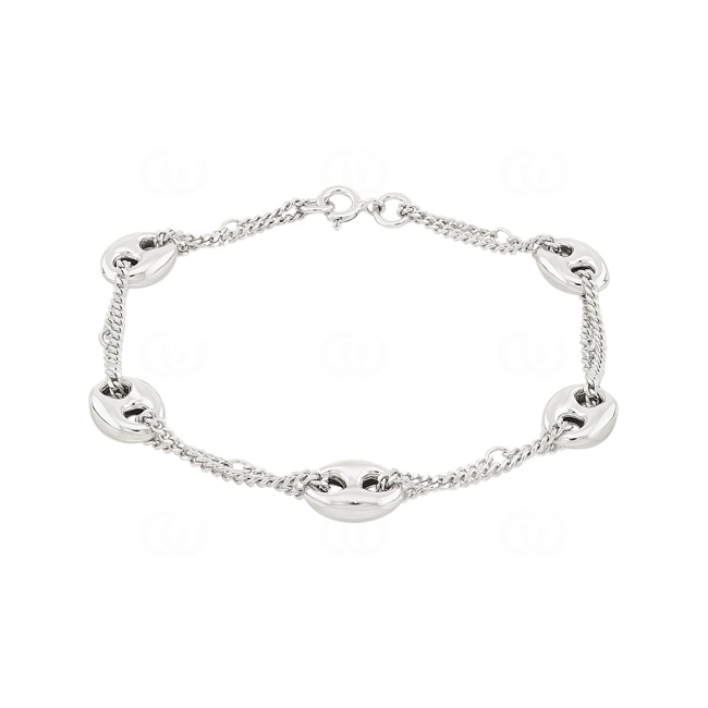 Bracelet argent 925 rhodié Fantaisie 19cm - 313002