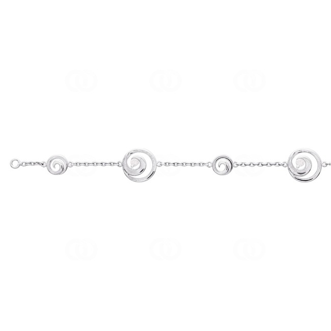 Armband 925 Silber rhodiniert mit Zirkonia 18cm - 313591.1