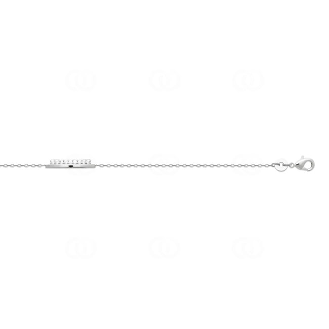 Armband 925 Silber rhodiniert mit Zirkonia - 18cm - AR-873450-925