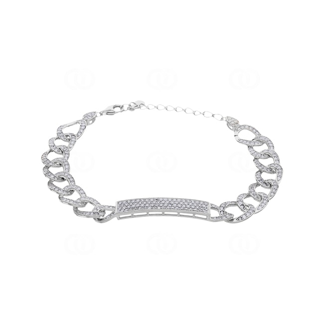 Armband 925 Silber rhodiniert mit Zirkonia - AB925014