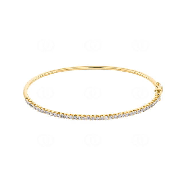 Bangle 750/18 K Yellow Gold with Diamonds 1.00 ct H/si - AR-69146-GG
