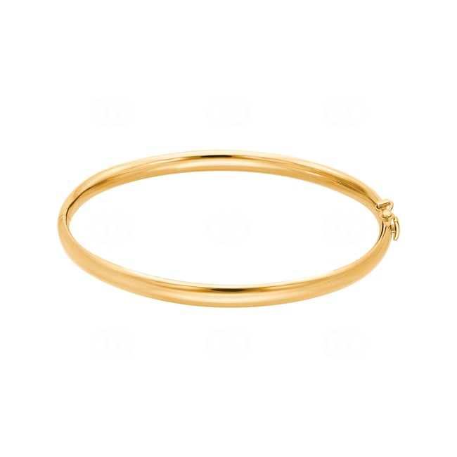 Oval Bangle 750/18 K Yellow Gold 4mm - 52x62mm - 374.4PM