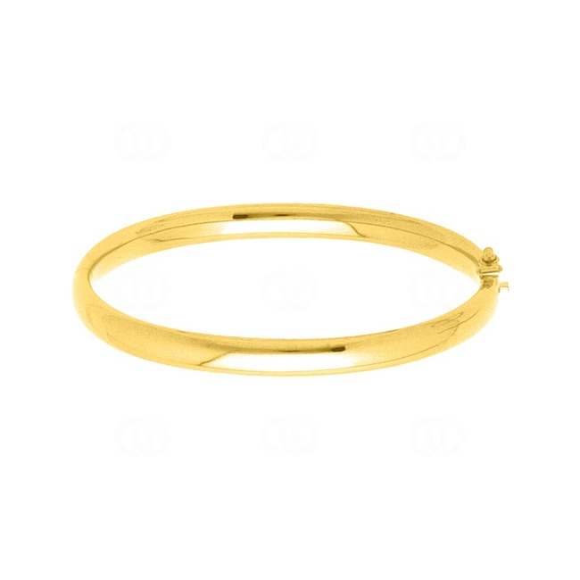Armreif oval 750/18 K Gelbgold halbmassiv 6mm - 372C6GM