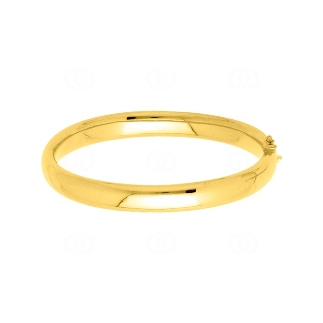 Armreif oval 750/18 K Gelbgold halbmassiv 8mm - 372C8GM
