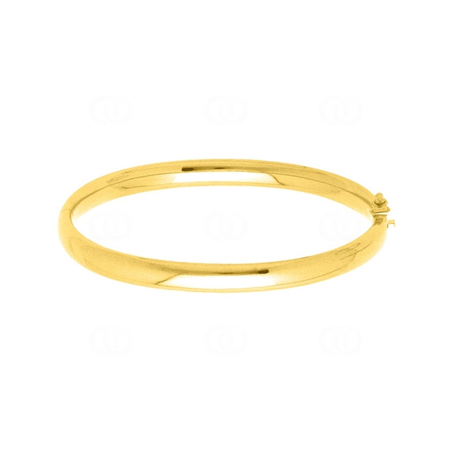 Armreif oval 750/18 K Gelbgold massiv 6mm - 372M6GM