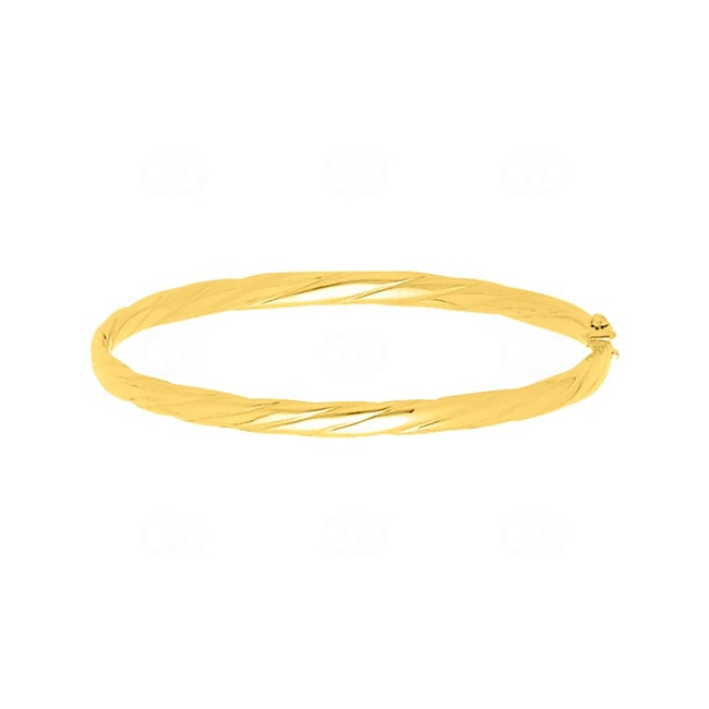Armreif oval 750/18 K Gelbgold verdreht 4mm - 373.4GM