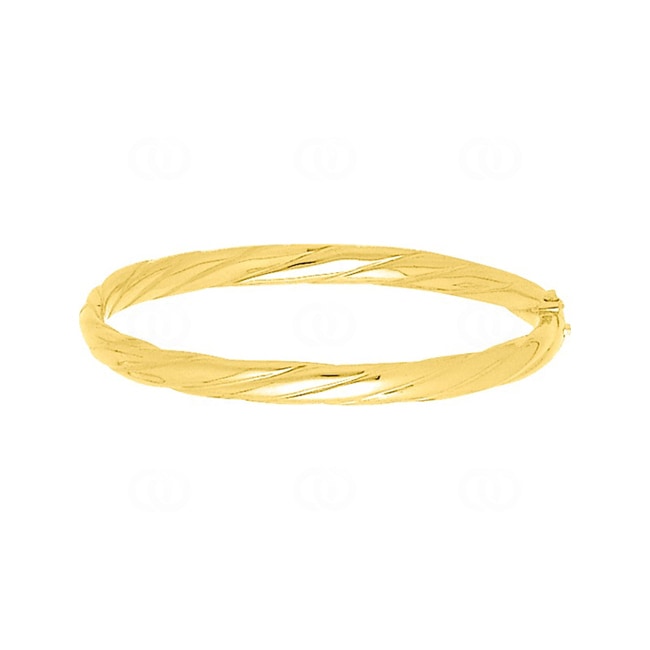 Armreif oval 750/18 K Gelbgold verdreht 6mm - 373.6GM