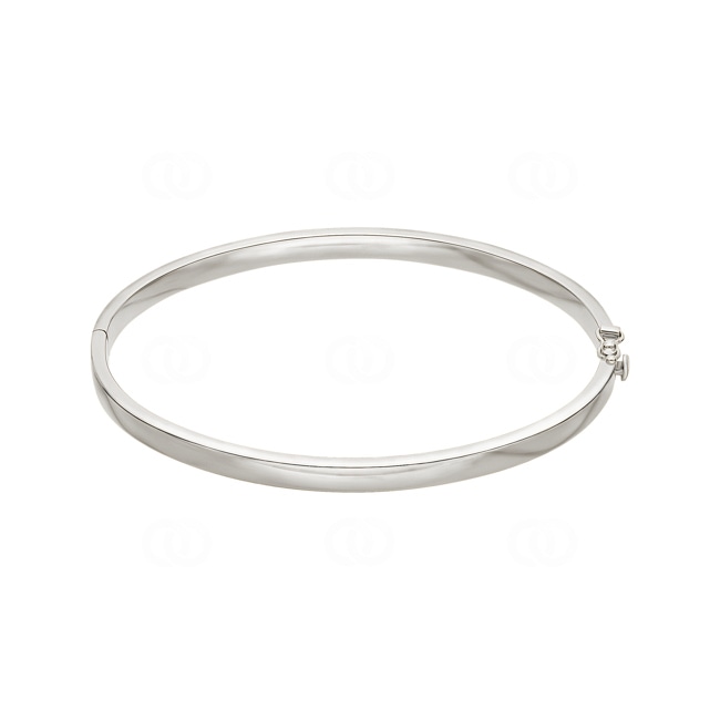 Armreif oval 750/18 K Weissgold 4mm - 52x62mm - 371.4G