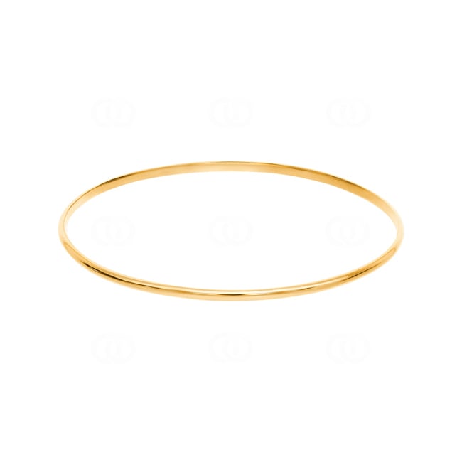 Bracelet Jonc ronde or jaune 750/18 ct massiv bombiert bombé - 360.27