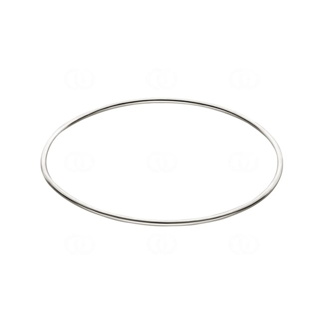 Round Bangle 925 Silver rhodium-plated 1.5mm - 333201