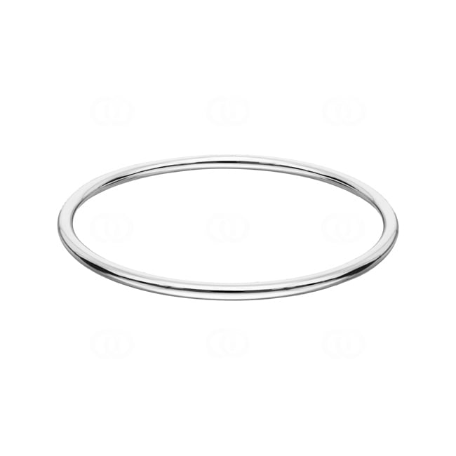 Round Bangle 925 Silver rhodium-plated 3.5mm - 303101