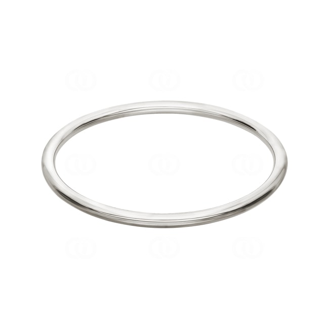 Round Bangle 925 Silver rhodium-plated 4.0mm - 303102