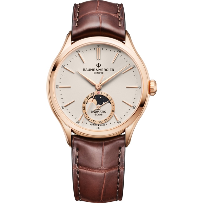 Baume et Mercier Clifton Baumatic Gold 10736 Automatic Moon Phase - M0A10736