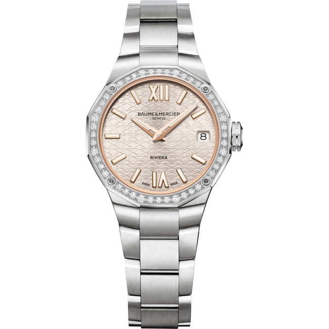 Baume et Mercier Riviera 10796 Quartz Diamonds Ø 33mm - M0A10796