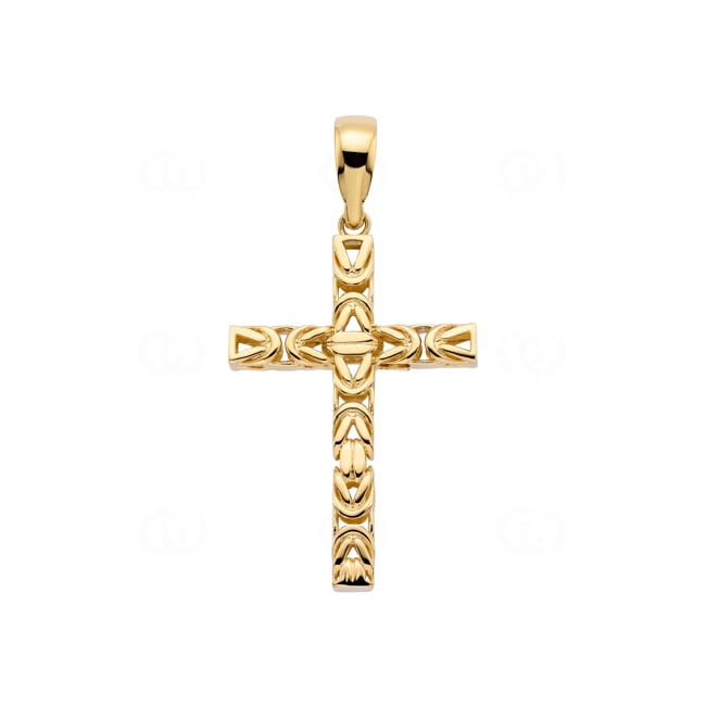 Bizantina Cross Pendant 750/18 K Yellow Gold - AKR1062