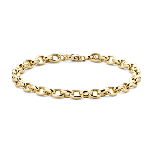 Blush 14ct Gold Oval Cable Chain Bracelet - 2162YGO