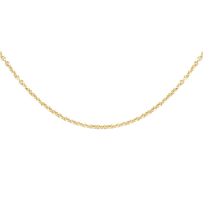 Blush 14ct Gold Cable Chain 1.0mm - 3046YGO