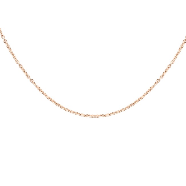 Blush 14ct Rose Gold Cable Chain 0.5mm - 3058RGO