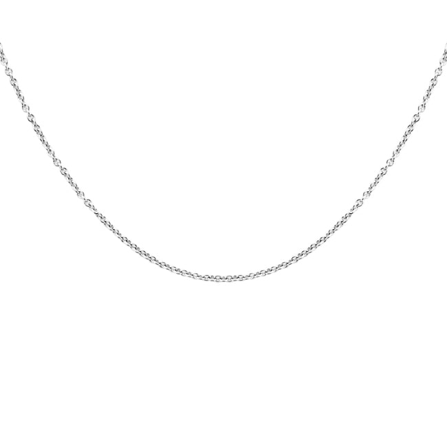 Blush 14ct White Gold Cable Chain 0.5mm - 3058WGO