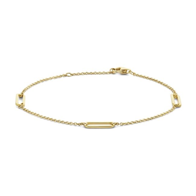Blush 14ct Gold Closed Bar Link Bracelet - 2179YGO
