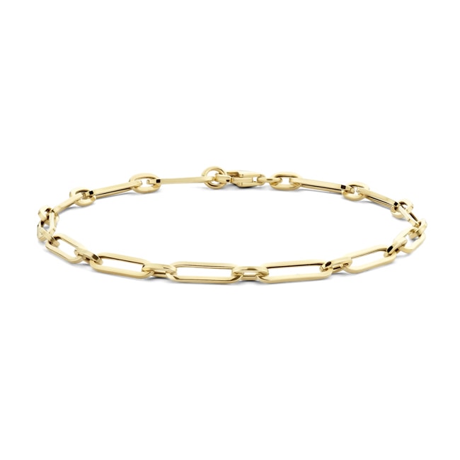 Blush 14ct Gold Elongated Link Bracelet - 2189YGO/18.5