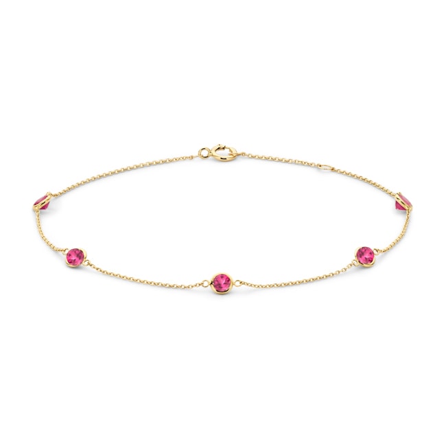 Blush Bracelet avec breloques en rhodolite or 14 carats - 2266YRH