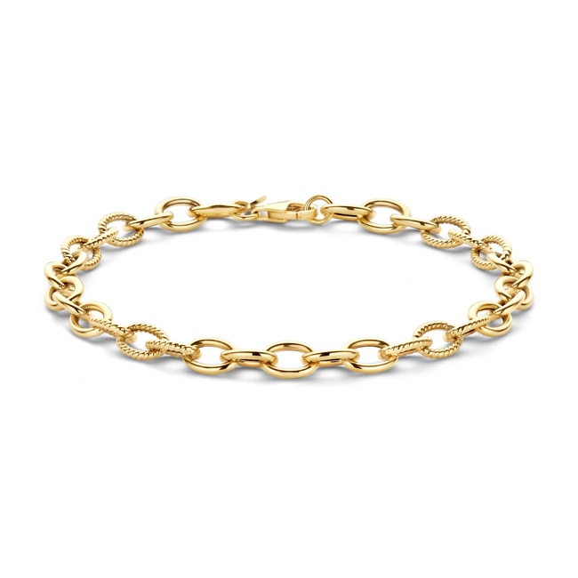 Blush Armband 14k Gelbgold mit variierendem Gliedermuster - 2255YGO